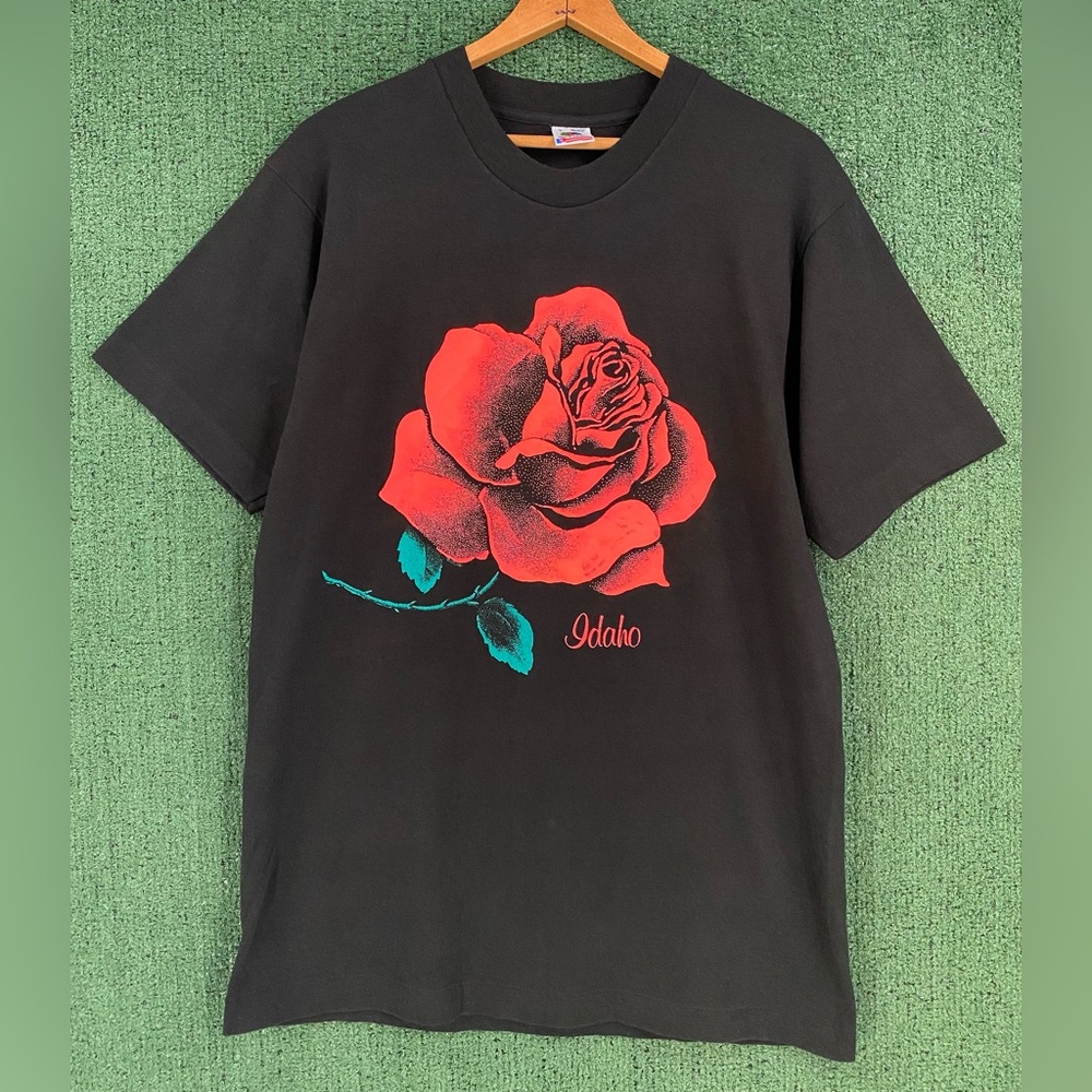 Vintage 90’s Idaho Rose Single Stitch T-Shirt  Men’s Size Medium USA Made